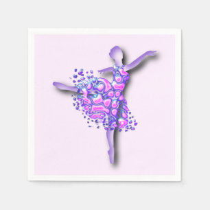 Ballerina Napkins Ballet Dancer Woman