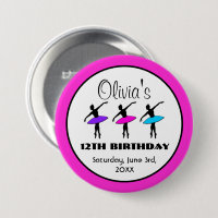 Ballerina Neon Ballet Dancers Dance Birthday Party