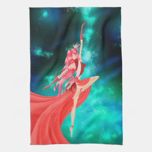 Ballerina Night Sky Tea Towel