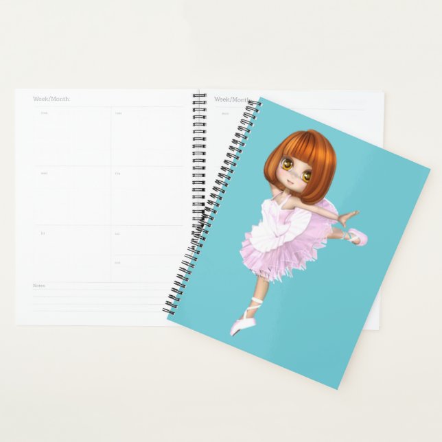 Ballerina on Blue Planner (Display)