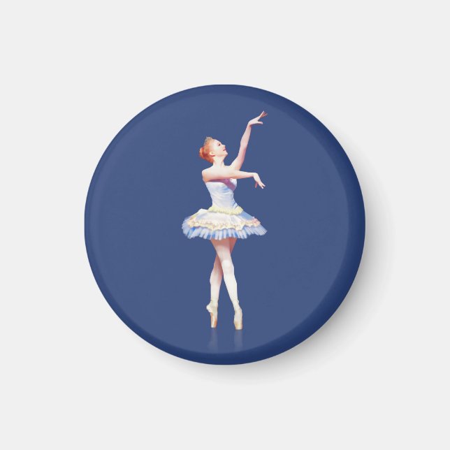 Ballerina On Pointe  Customisable Magnet (Front)