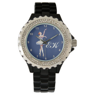 Ballerina On Pointe, Customisable Monogram Watch