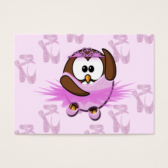 Ballerina owl - glitter (Front)