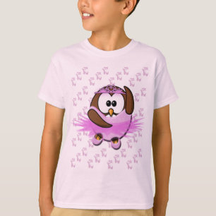 Ballerina owl - glitter T-Shirt