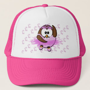 Ballerina owl - glitter trucker hat