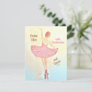 Ballerina Painting Greeting Card Personalise it