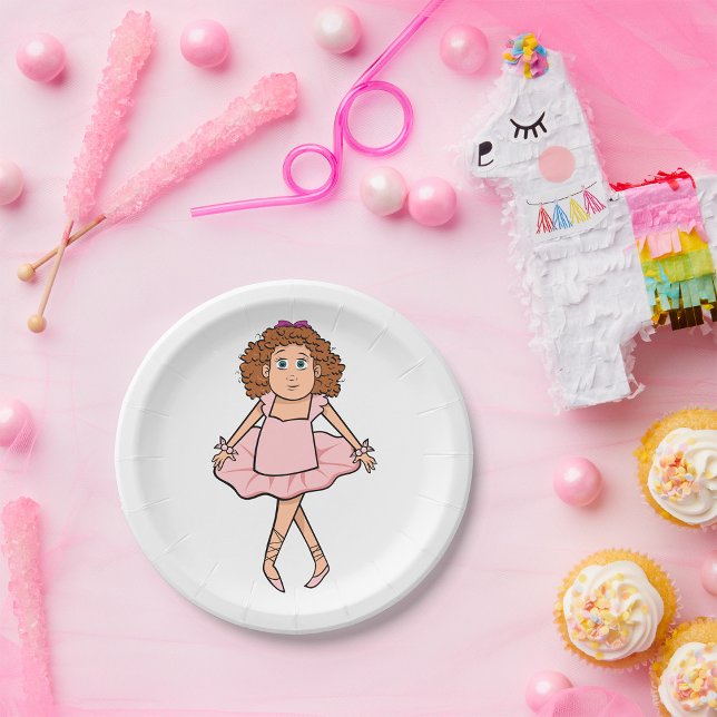 Ballerina Paper Plate (Creator Uploaded)
