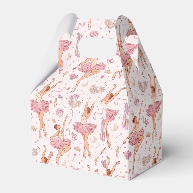 Ballerina Party Favours - Birthdays - Sweet 16  Fa Favour Box (Front Side)