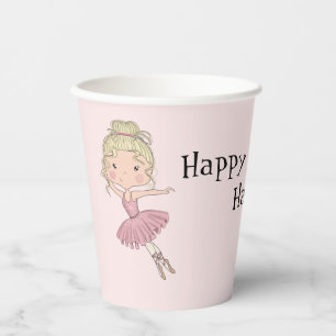 Ballerina Party Personalized Paper Cups