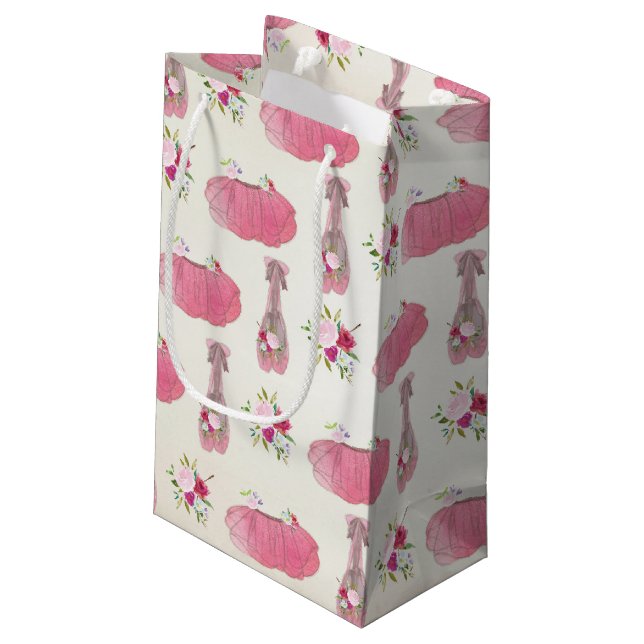 Ballerina Party Small Gift Bag (Back Angled)