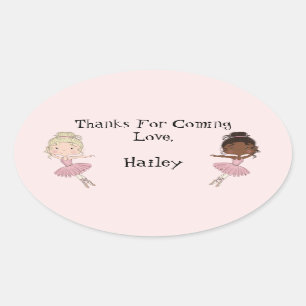 Ballerina Party Thank You Sticker