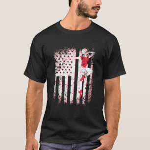 Ballerina Patriotic American Flag Ballet Dancing 4 T-Shirt