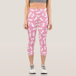 Ballerina Pattern, Ballet Girls, Ballet Dance Capri Leggings