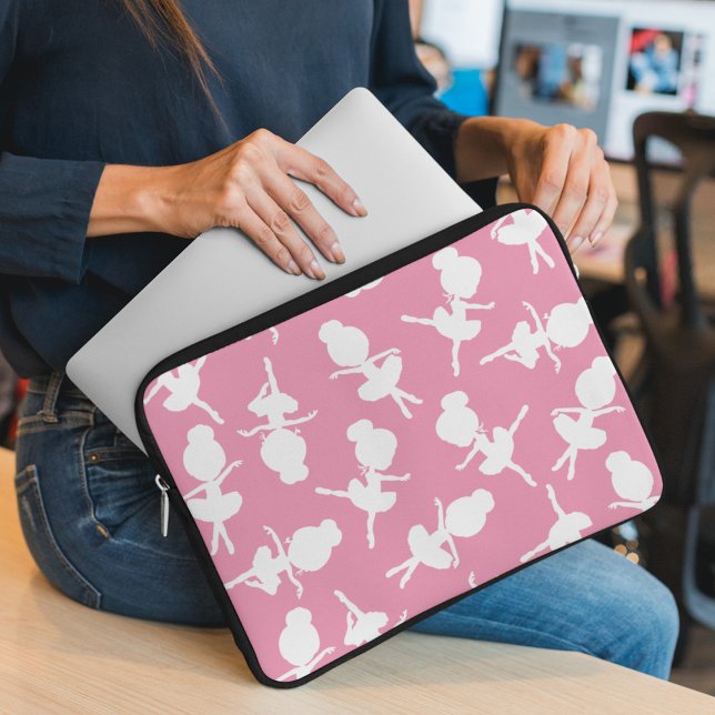 Ballerina Pattern, Ballet Girls, Ballet Dance Laptop Sleeve (Creator Uploaded)
