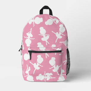 Ballerina Pattern, Ballet Girls, Ballet Dance Printed Backpack