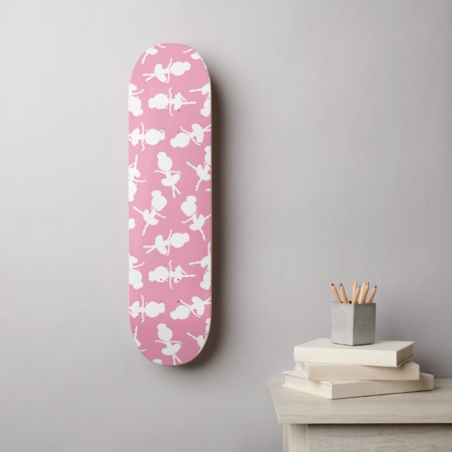 Ballerina Pattern, Ballet Girls, Ballet Dance Skateboard (Wall Art)
