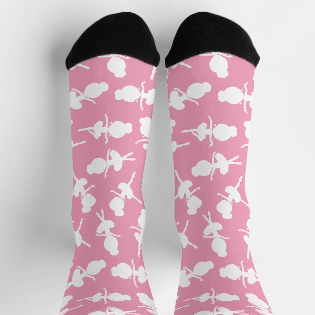 Ballerina Pattern, Ballet Girls, Ballet Dance Socks (Top)