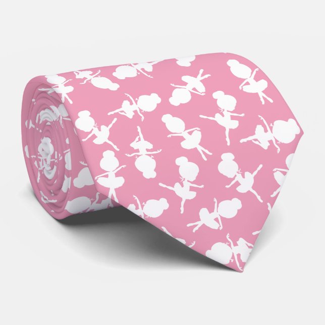 Ballerina Pattern, Ballet Girls, Ballet Dance Tie (Rolled)