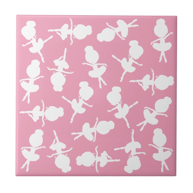 Ballerina Pattern, Ballet Girls, Ballet Dance Tile (Front)