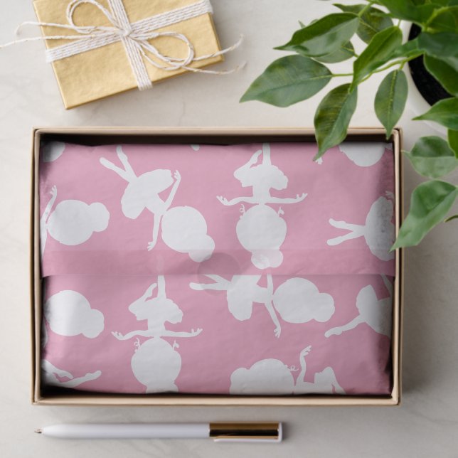 Ballerina Pattern, Ballet Girls, Ballet Dance Tissue Paper (Gift)