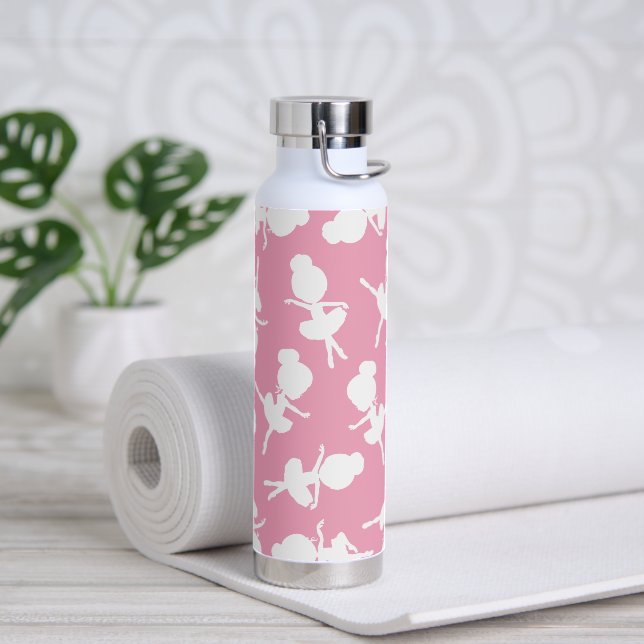 Ballerina Pattern, Ballet Girls, Ballet Dance Water Bottle (Yoga)