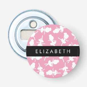 Ballerina Pattern, Ballet Girls, Dance, Your Name Bottle Opener