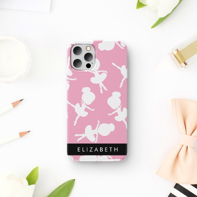 Ballerina Pattern, Ballet Girls, Dance, Your Name iPhone 16 Case (Creator Uploaded)