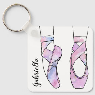 Ballerina Personalised Ballet Key Ring