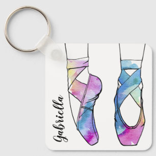 Ballerina Personalised Ballet Key Ring