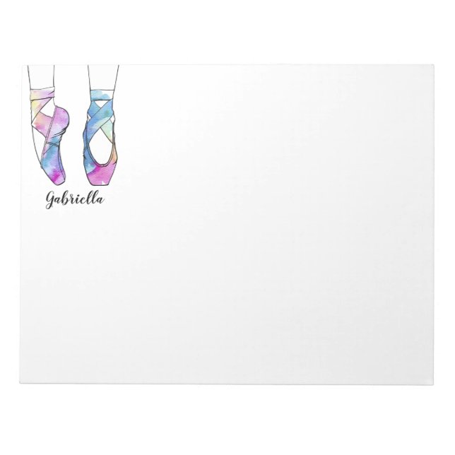 Ballerina Personalised Ballet Notepad (Front)