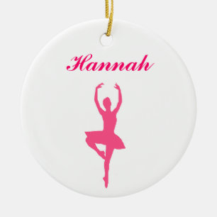 Ballerina Personalised Christmas Ornament