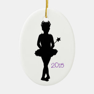 Ballerina Personalised Christmas Ornament Template