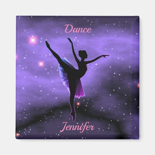 Ballerina Personalised Magnet (Front)