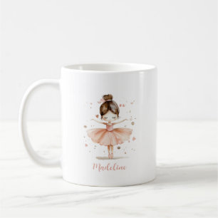 Ballerina Personalised Name Girly Coffee Mug