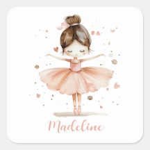 Ballerina Personalised Name Girly