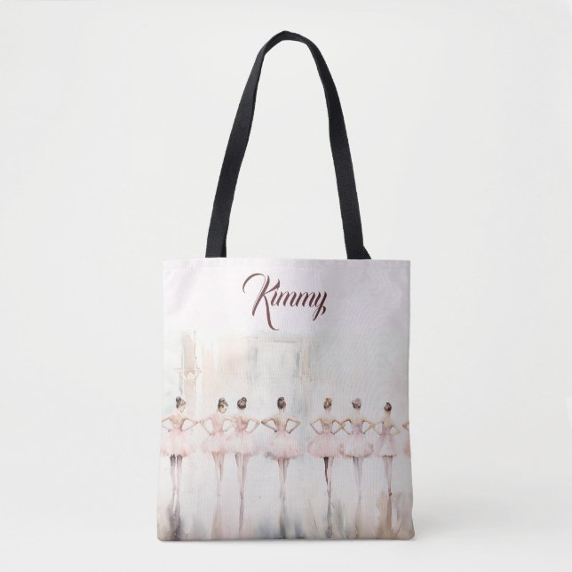 Ballerina Personalised Tote Bag (Front)