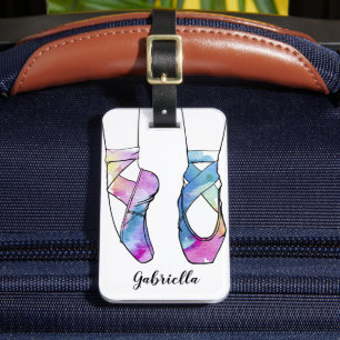 Ballerina Personalized Ballet Luggage Tag