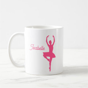 "Ballerina" Personalized Mug (pink)