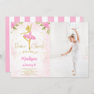 Ballerina Photo Invitation
