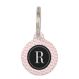 Ballerina Pink Animal Print   Pet Tag