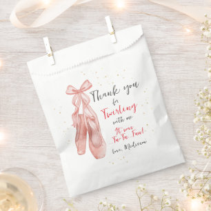 Ballerina Pink Ballet Slippers Favour Bags