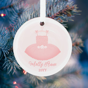 Ballerina Pink Ballet Tutu Keepsake Christmas Ornament