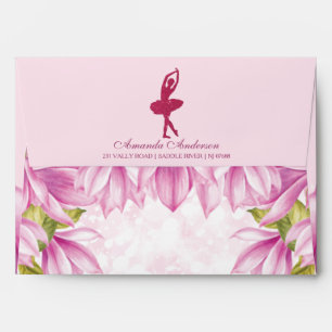 Ballerina Pink Birthday Envelope