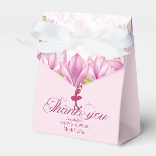Ballerina Pink Birthday Thank you Favour Box