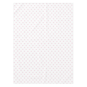 Ballerina pink floral white polka dots tablecloth
