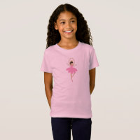 Ballerina Pink Nutcracker Ballet Dancer Girl T-Sh
