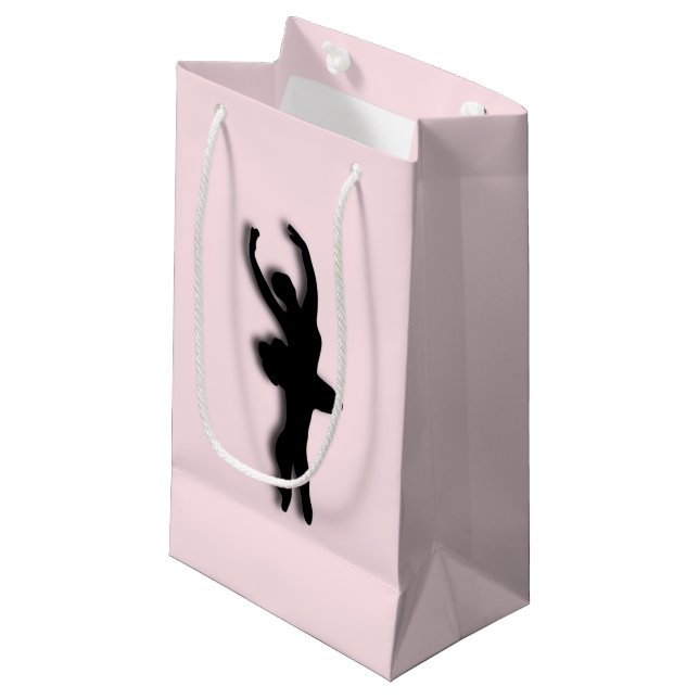 Ballerina Pink Small Gift Bag (Front Angled)