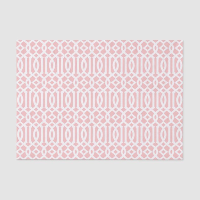 Ballerina Pink Trellis | Tissue Paper (Front)