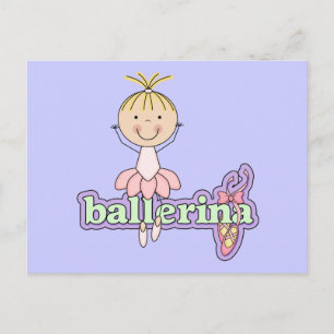 Ballerina - Pink Tshirts and Gifts Postcard
