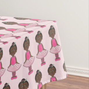Ballerina Pink Tutu Dance Recital Ballet Dancer Tablecloth